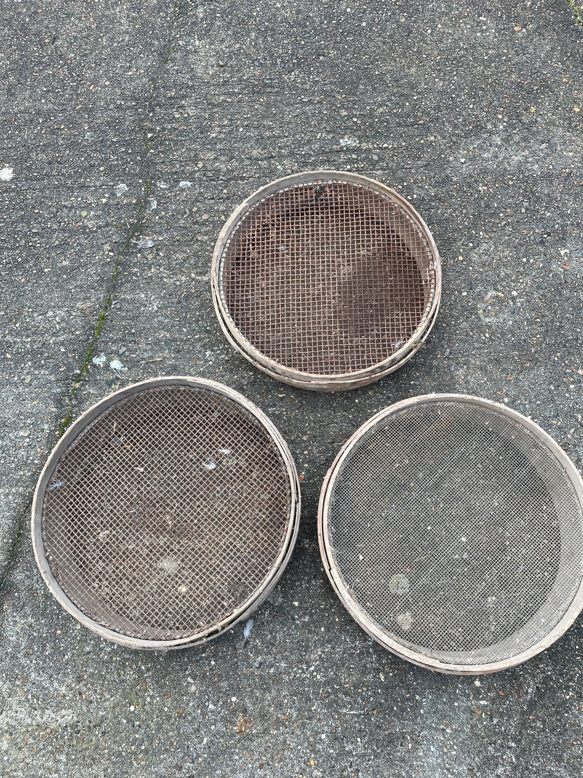 3 STUKS ORIGINELE ANTIEKE (LANDBOUW) ZEVEN, Antiek en Kunst, Ophalen