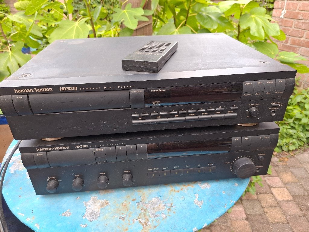 Harman/Kardon HD7600II CD-speler & HK3300 Receiver, Overige merken, Gebruikt, Verzenden, 60 tot 120 watt