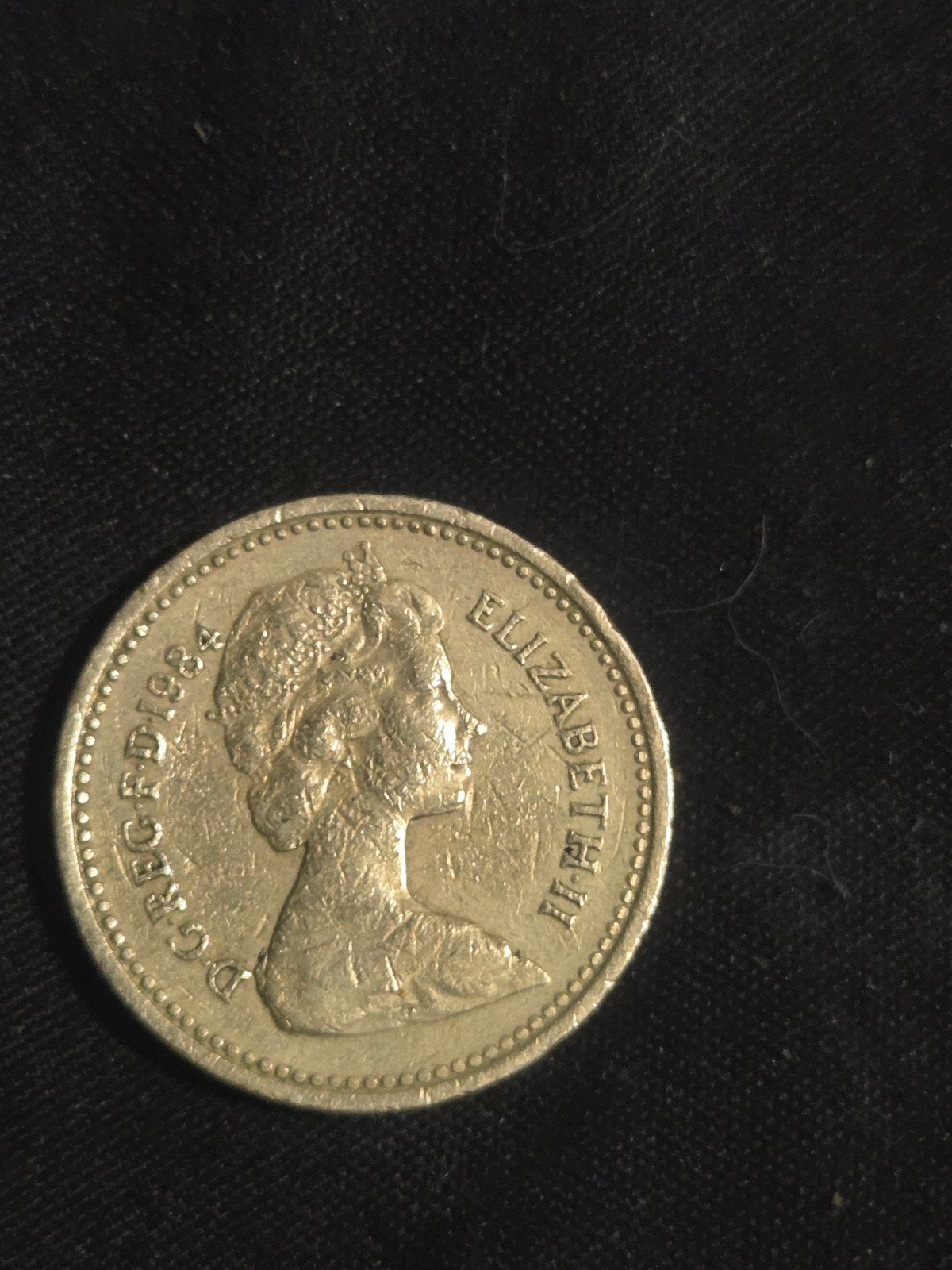 Britse One Pound munt 1984 - Distel ontwerp, Ophalen of Verzenden, Overige landen, Losse munt