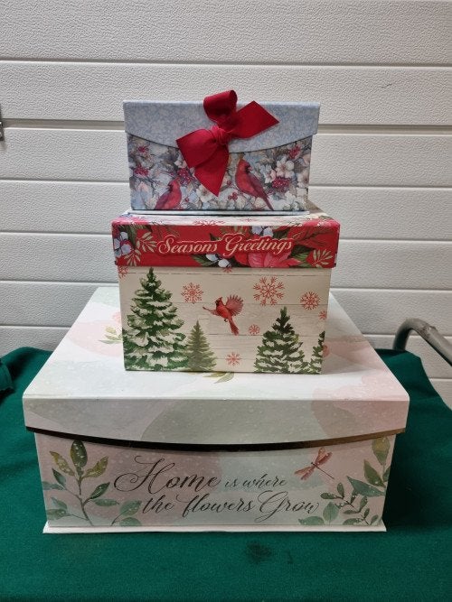 Cadeau opberg boxen drie verschillende, Ophalen of Verzenden, 'T Olde Gre-j, Info@toldegrej.nl, Endepoelstraat 20f Didam