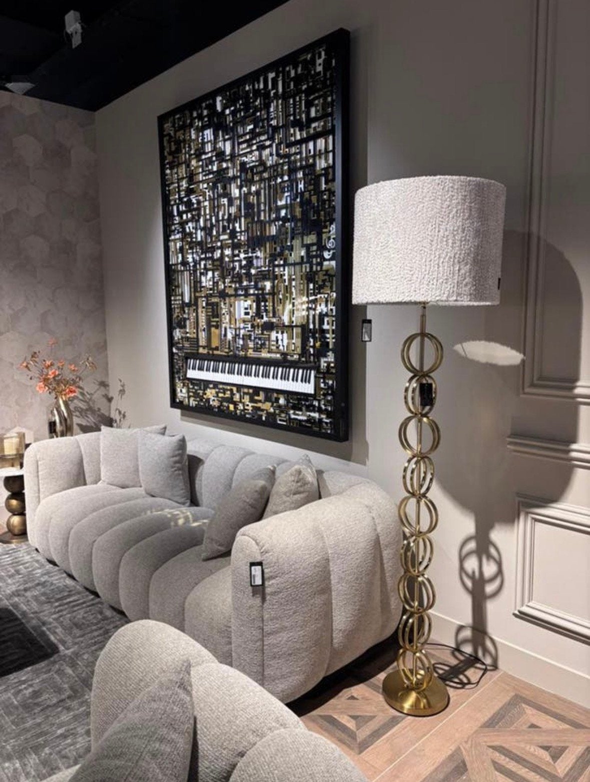 Richmond Interiors staande lamp blizz incl kap, Ophalen