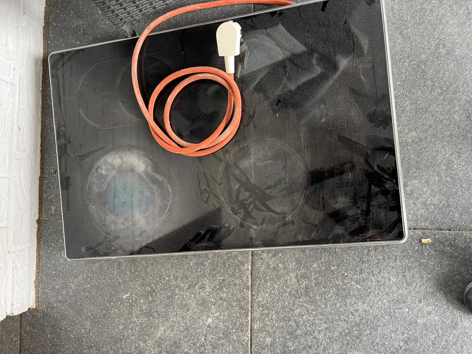 Gebruikte elektrische kookplaat met 4 zones, Witgoed en Apparatuur, Ophalen, Gebruikt, Keramisch, 4 kookzones