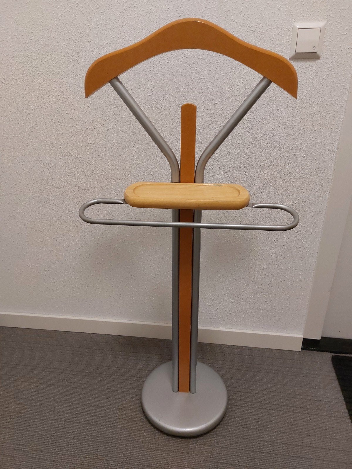 Staande kapstok van hout en metaal, Ophalen, Gebruikt, 100 tot 150 cm, Staande kapstok