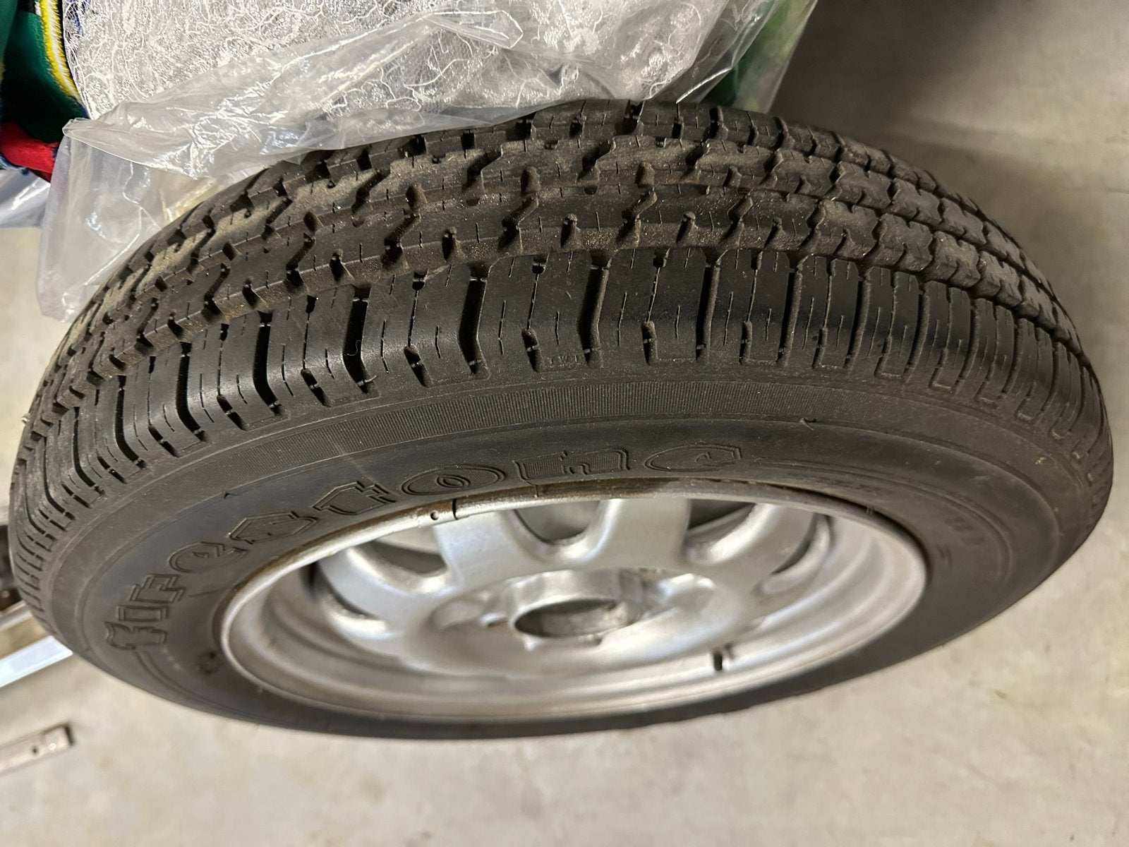 Karmann ghia Bridgestone band op sportvelg - 15 inch, Ophalen, Gebruikt, 15 inch, Overige