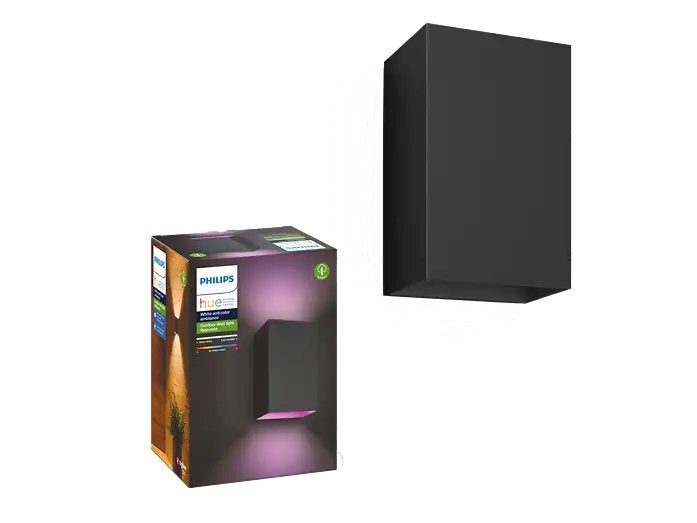 Hue Resonate 2 stuks, Tuin en Terras, Minder dan 50 watt, Wandlamp, Ophalen of Verzenden, Rvs