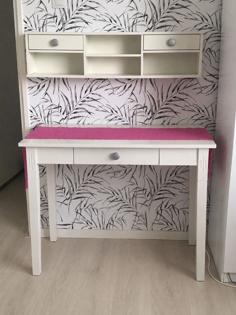 Bureau-kast combinatie JYSK AULUM wit, Huis en Inrichting, Bureaus, Ophalen, Met lades, Spaanplaat of MDF, 52 cm