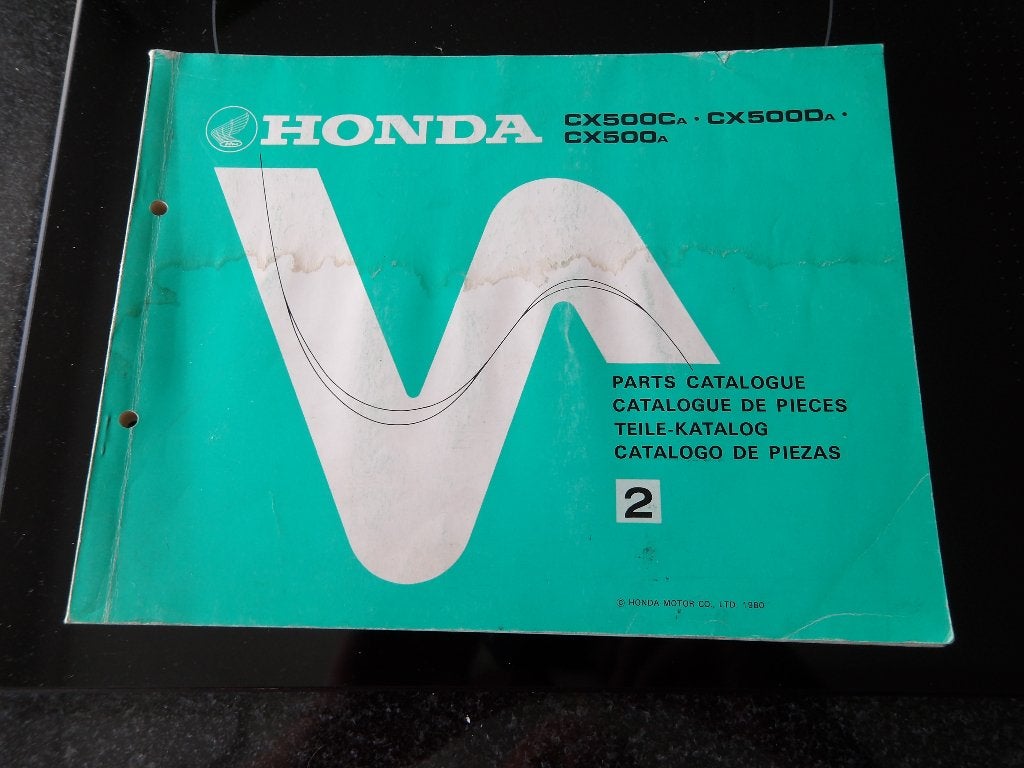 Honda CX500 CX500CA CX500DA Onderdelen Catalogus, Motoren, Verzenden, Honda