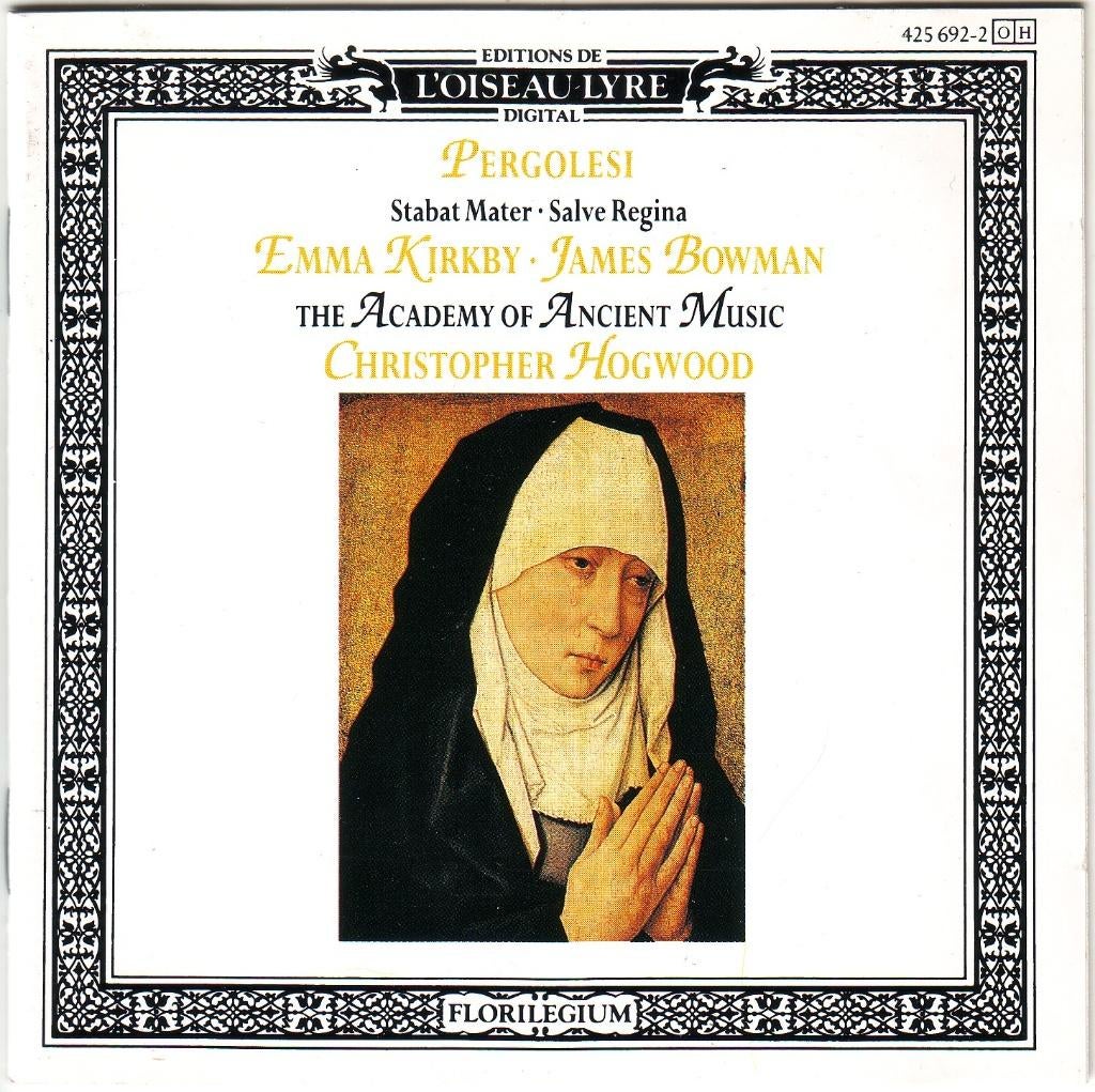 Pergolesi: Stabat Mater en Salve Regina Kirkby Hogwood, Ophalen of Verzenden, Barok, Zo goed als nieuw, Vocaal