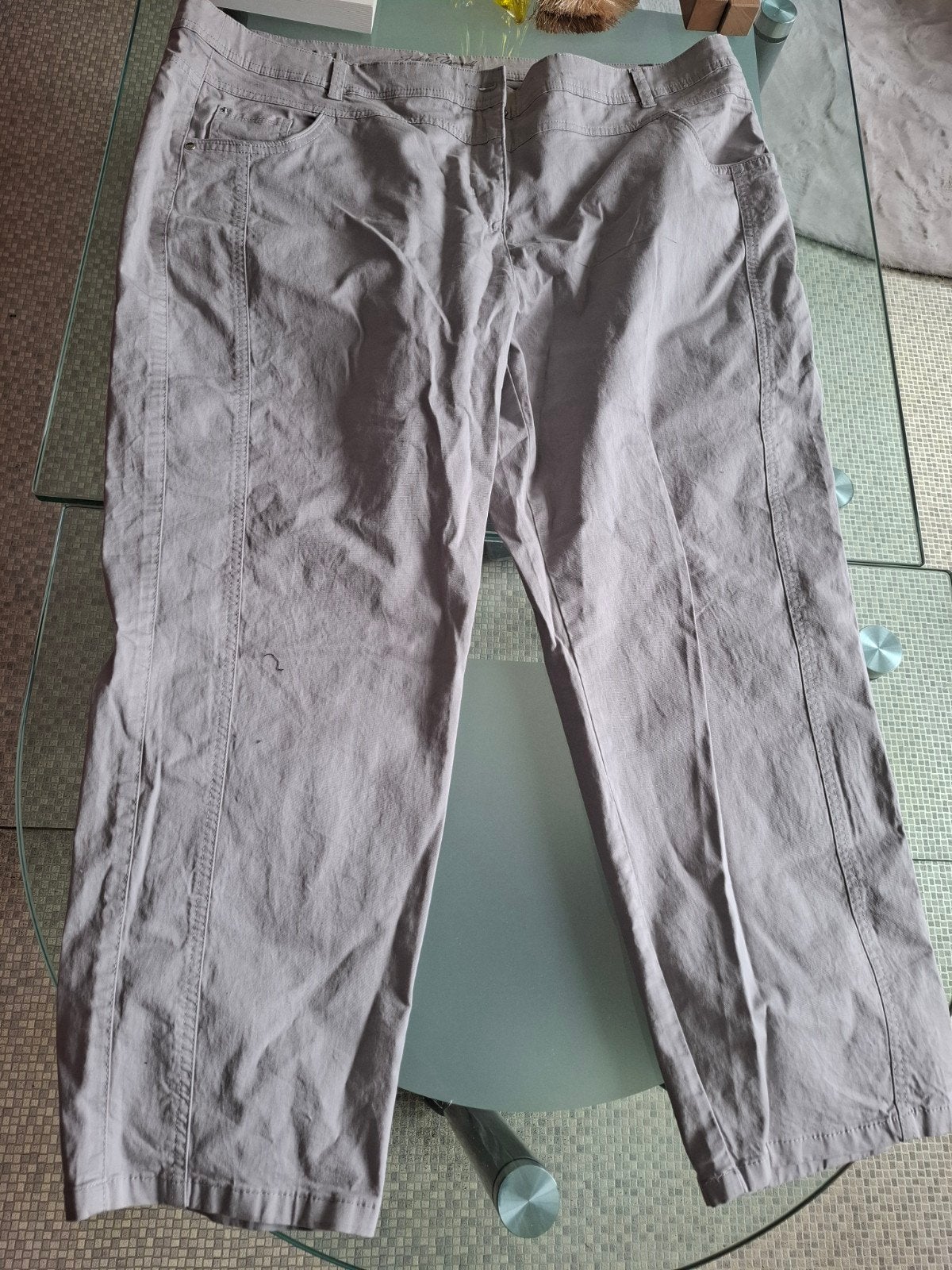 Grijze luchtige pantalon 50, Maat 46/48 (XL) of groter, Nieuw, Ophalen of Verzenden, Canda