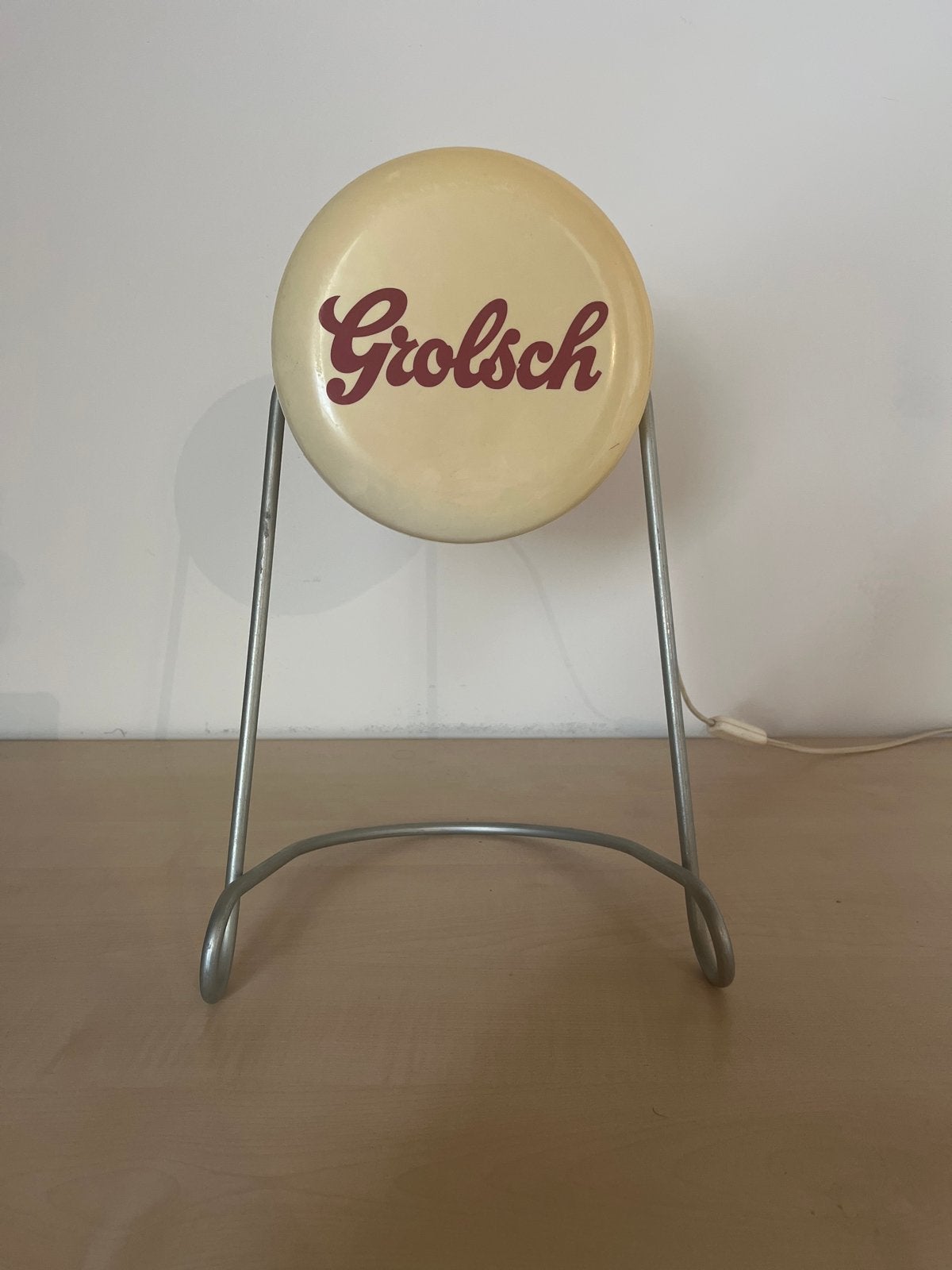 Vintage Grolsch Bierreclame Lamp, Ophalen of Verzenden