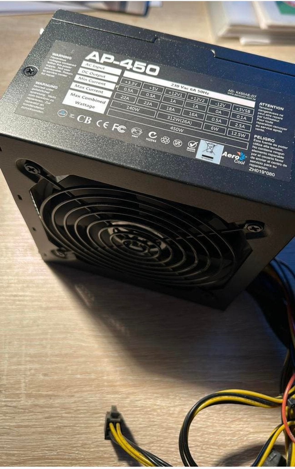 AP-450 450W interne PC voeding, Ophalen of Verzenden, Zo goed als nieuw