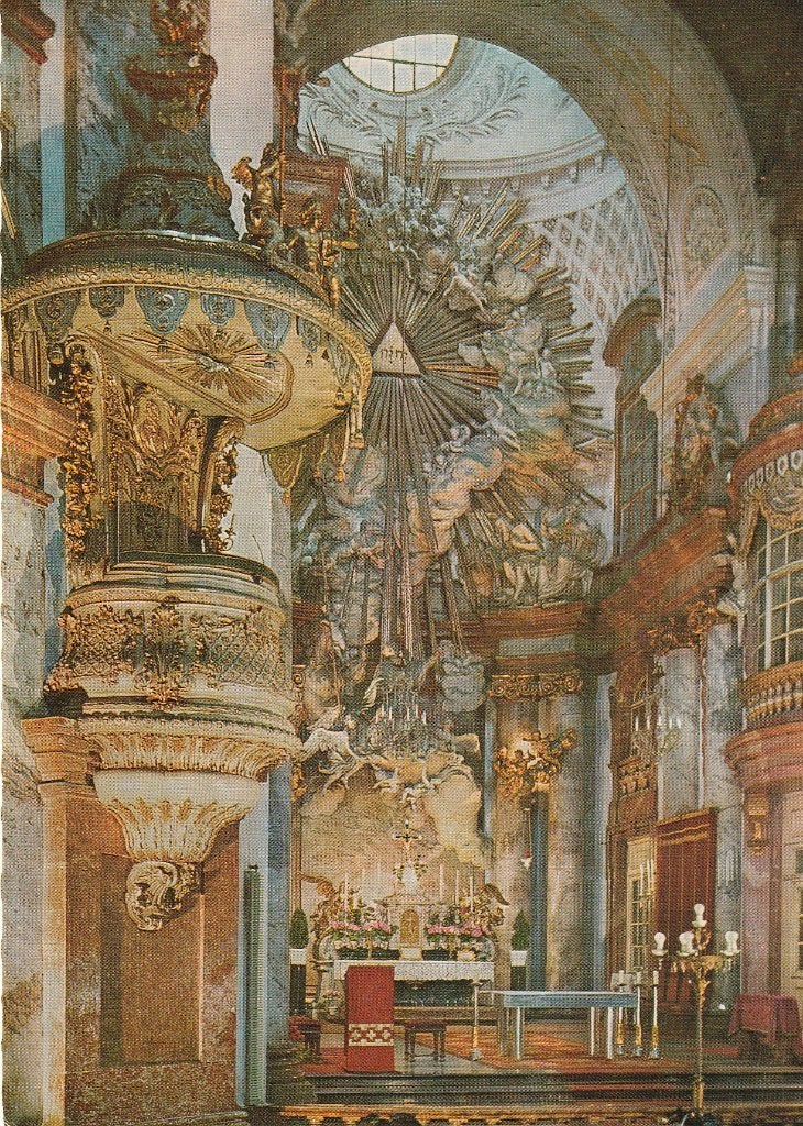 Oostenrijk, Wenen, Hoofdaltaar Karlskirche, Ophalen of Verzenden, 1980 tot heden, Ongelopen, Oostenrijk
