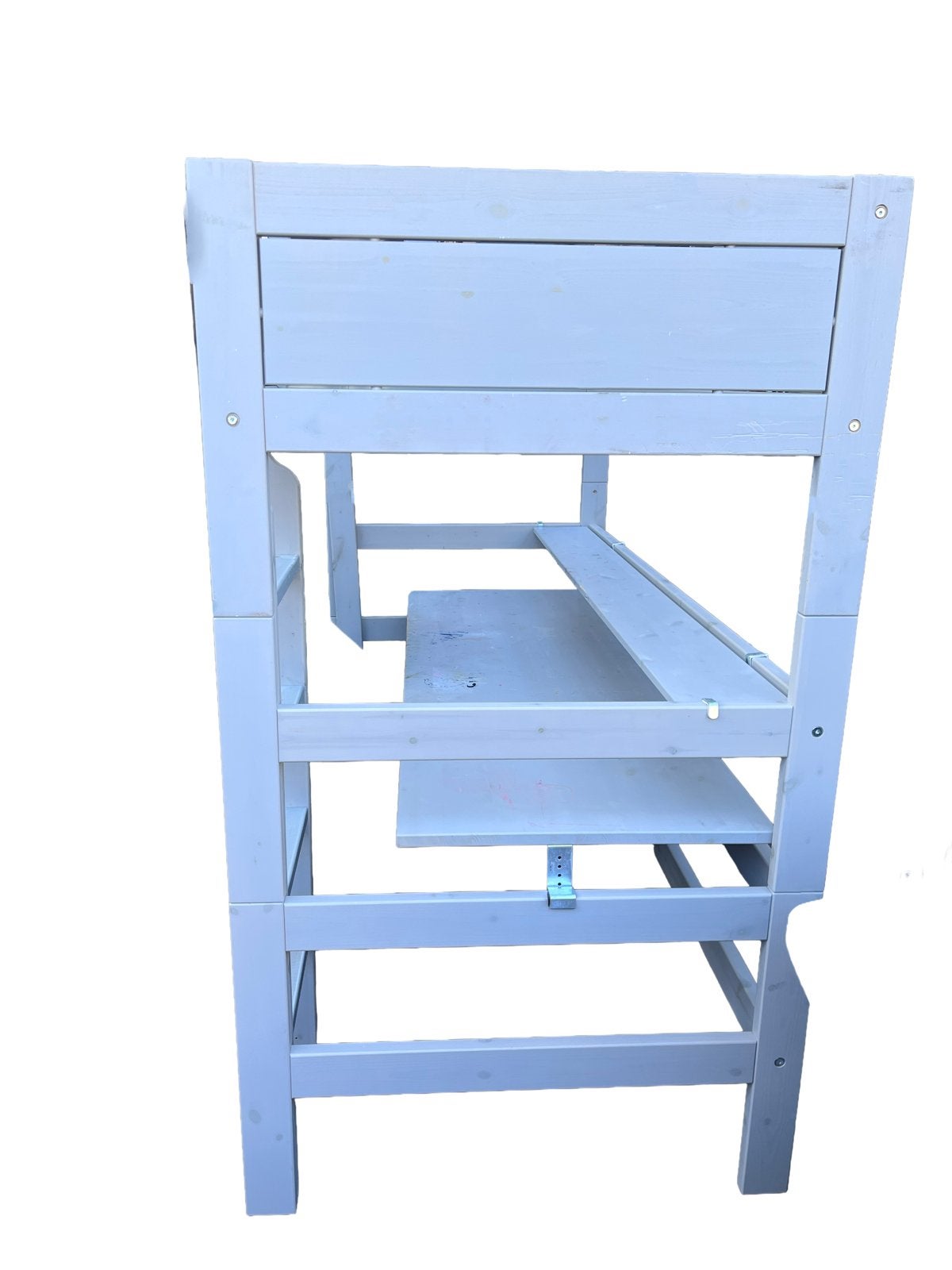 Lifetime Kidsrooms Hoogslaper met bureau en planken, Ophalen, Gebruikt, Eenpersoons, 200 cm