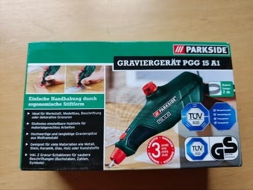 Parkside Graveerapparaat PGG 15 A1 - Nieuw in doos, Ophalen of Verzenden, Nieuw, Overige typen, Parkside