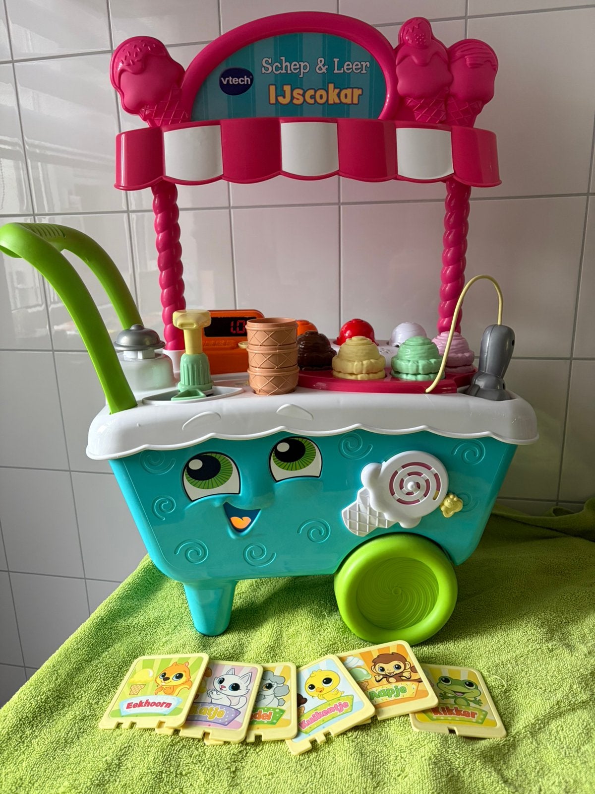 Vtech Schep en leer Ijscokar, Ophalen, Zo goed als nieuw