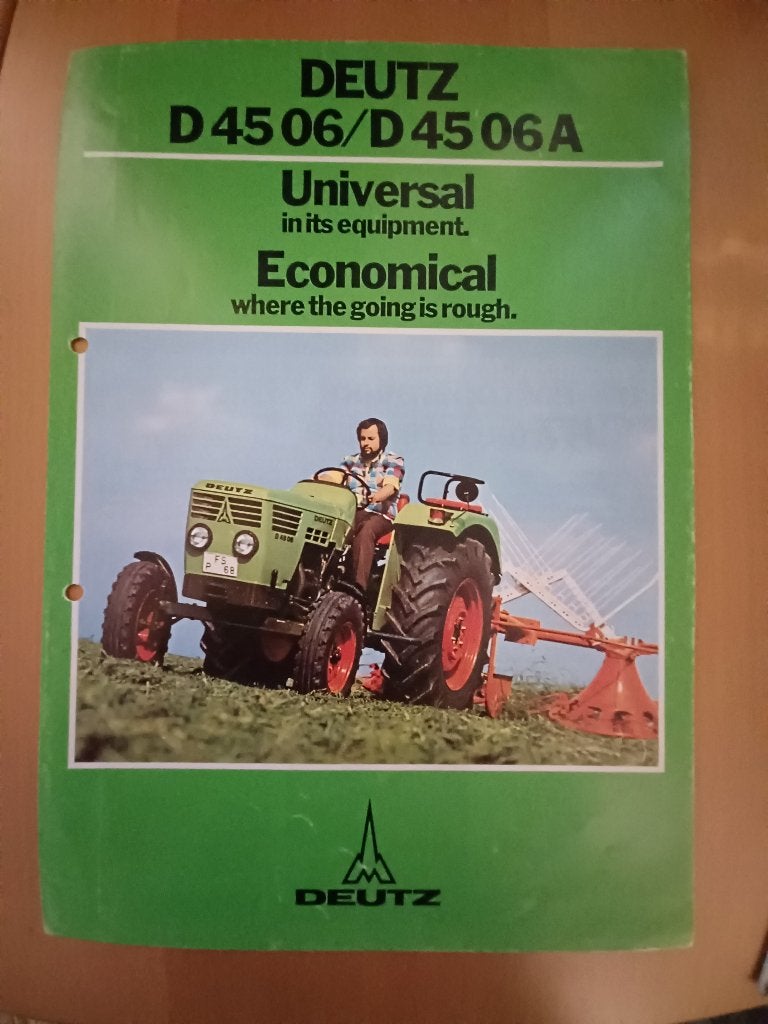 Folder Deutz D4506, Ophalen of Verzenden, Gelezen, Tractor en Landbouw