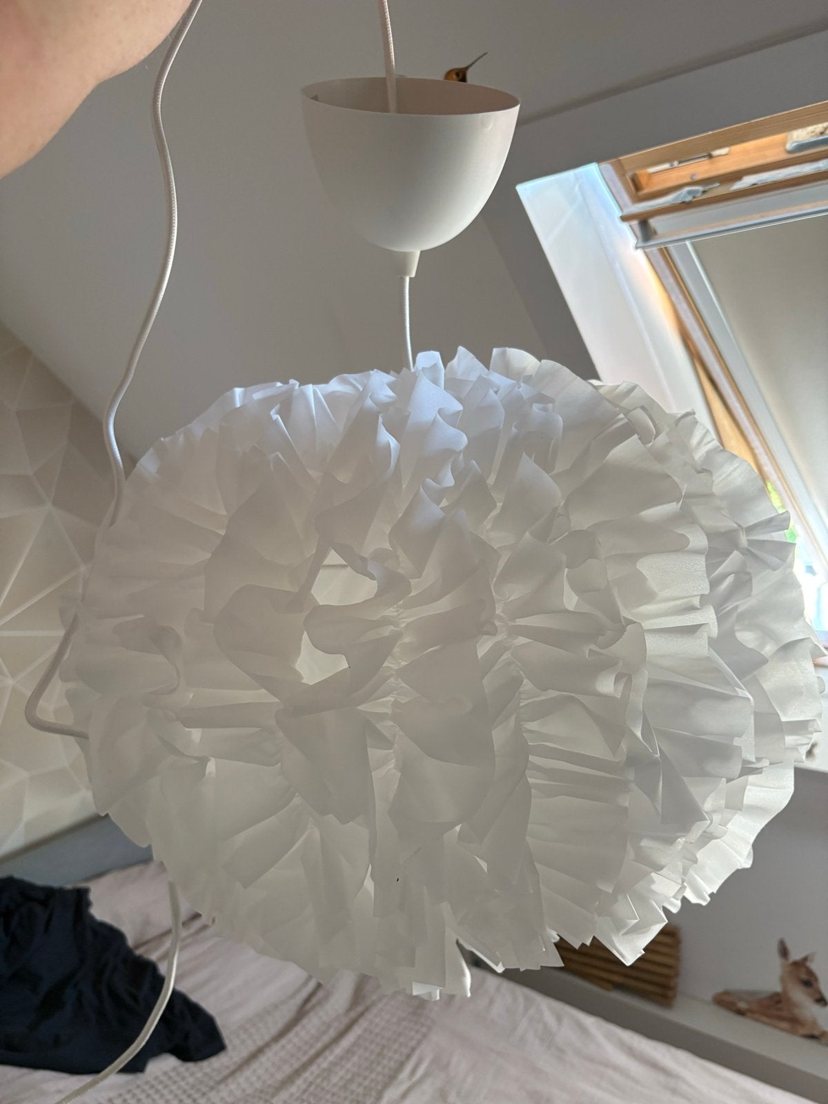 IKEA VINDKAST hanglamp wit - Zo goed als nieuw, Ophalen, Zo goed als nieuw, Kunststof, 50 tot 75 cm