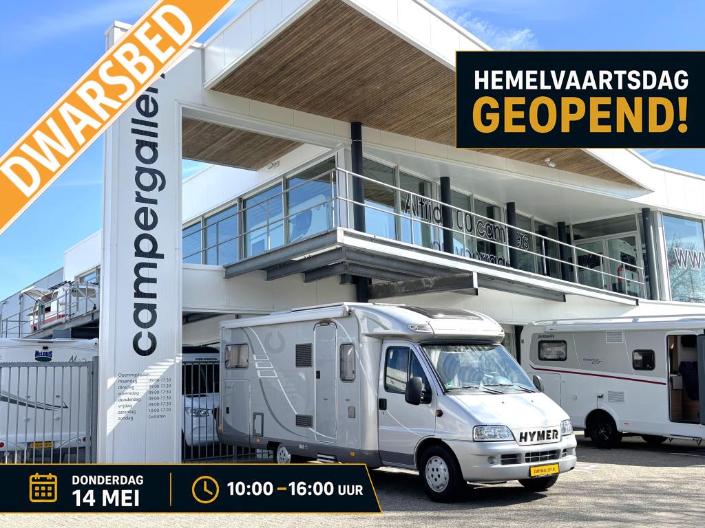 Hymer Tramp 664 GT 2.8 JTD AIRCO BEARLOCK XXL GARAGE, Caravans en Kamperen, Campers, Fiat, Bedrijf, Tot en met 3, Hymer