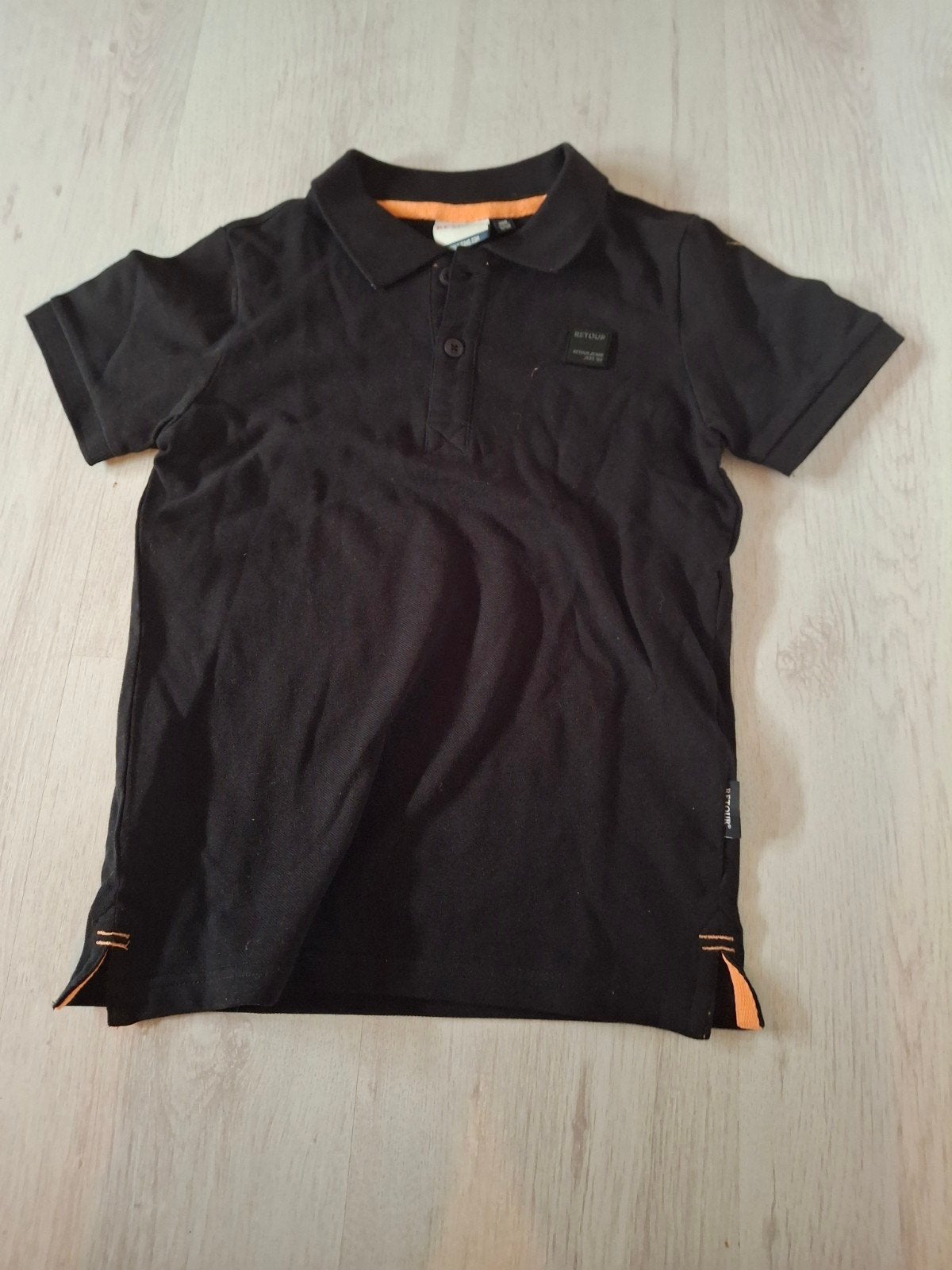 Retour Jeans Polo Zwart Maat 140, Kinderen en Baby's, Kinderkleding | Overige, Ophalen, Gebruikt, Retour Jeans, Jongen