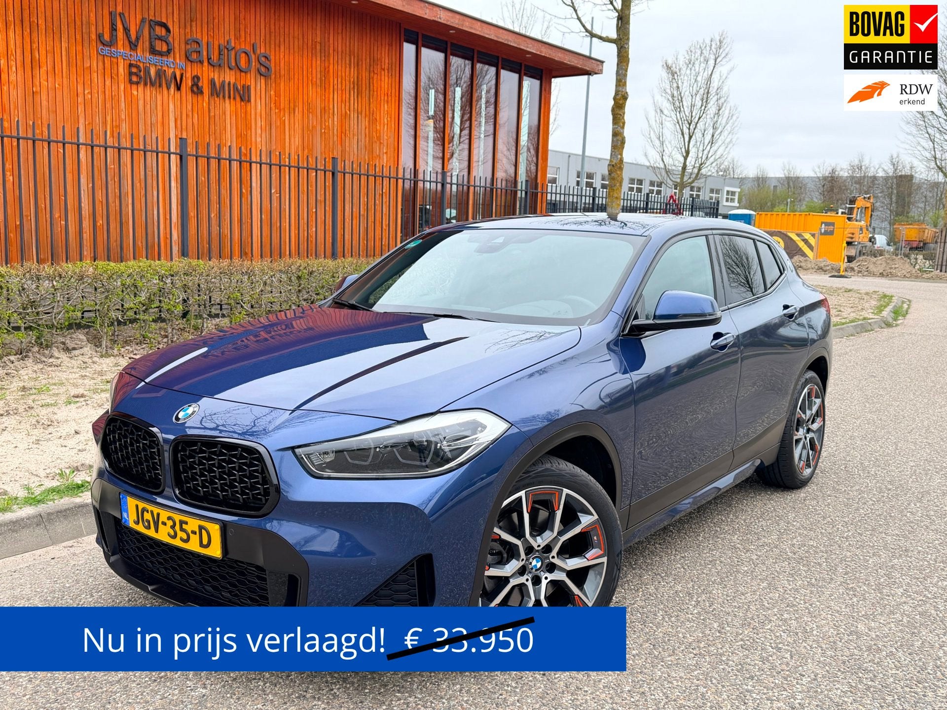 BMW X2 SDrive20i Mesh Edition, M-Sport, M-stoel, trekhaak, l, X2, Gebruikt, Zwart, Blauw