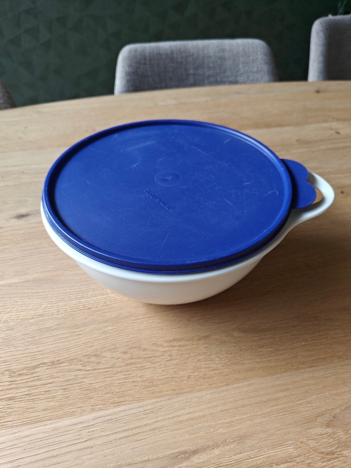 Tupperware beslagkom met deksel - 2,75L, Gebruikt, Wit, 2750 ml, Ophalen of Verzenden