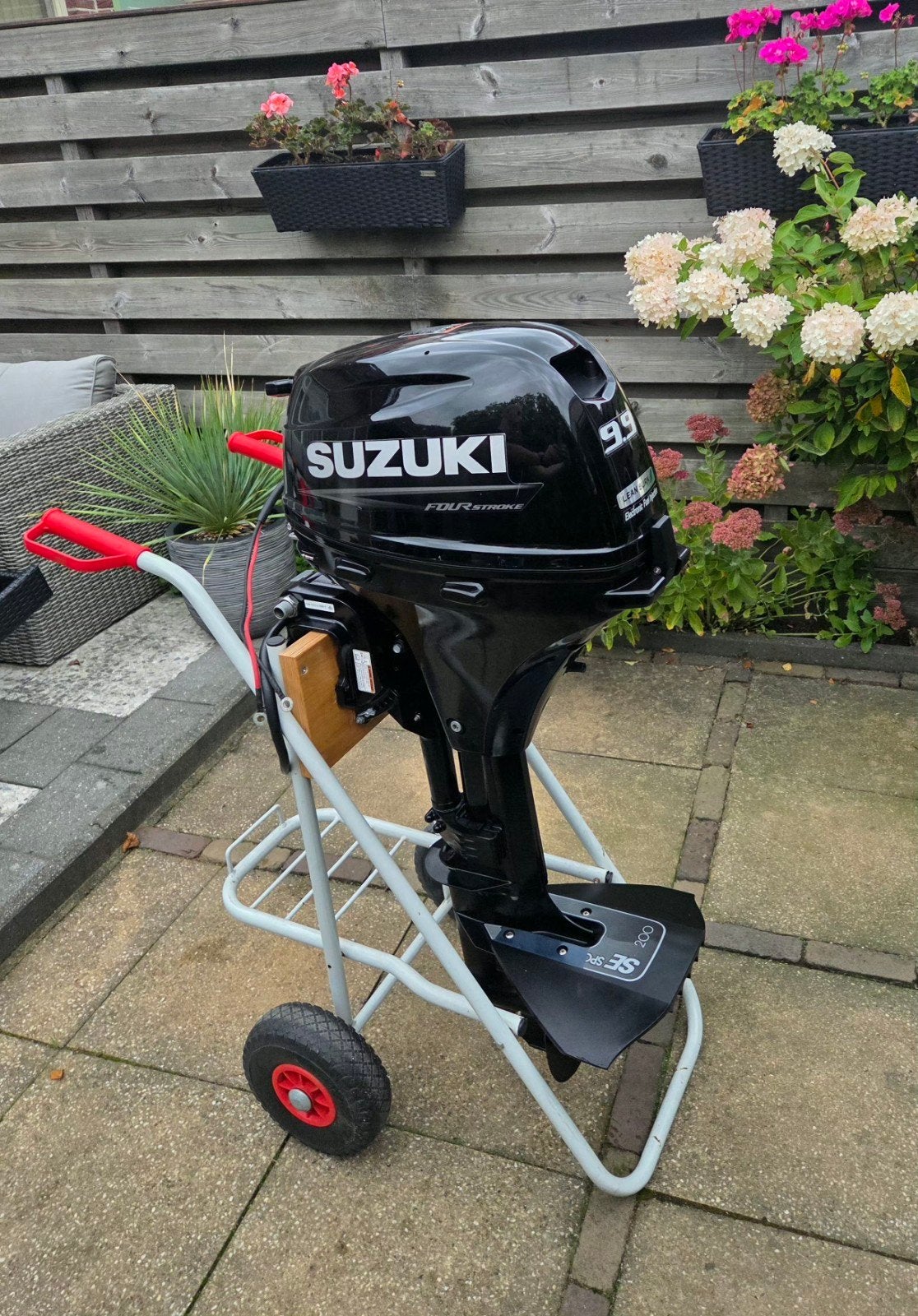 SUZUKI DF 20/9.9 pk EFI injectie afstandsbediening el.start, Ophalen, 10 tot 30 pk, Zo goed als nieuw, Elektrische start