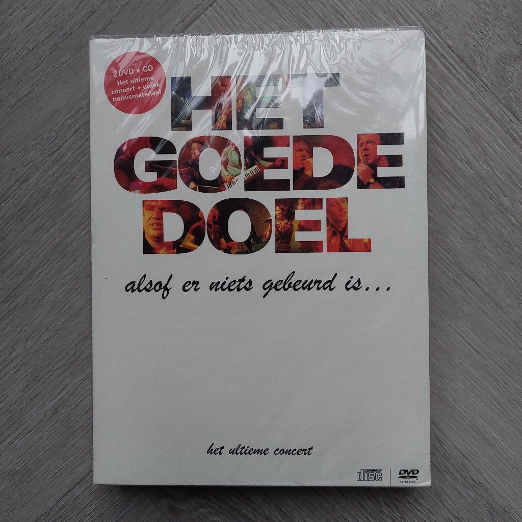 2DVD/CD / Het Goede Doel /alsof er niets gebeurd is.., Ophalen of Verzenden, Verzamelalbum, Pop, Nieuw in verpakking