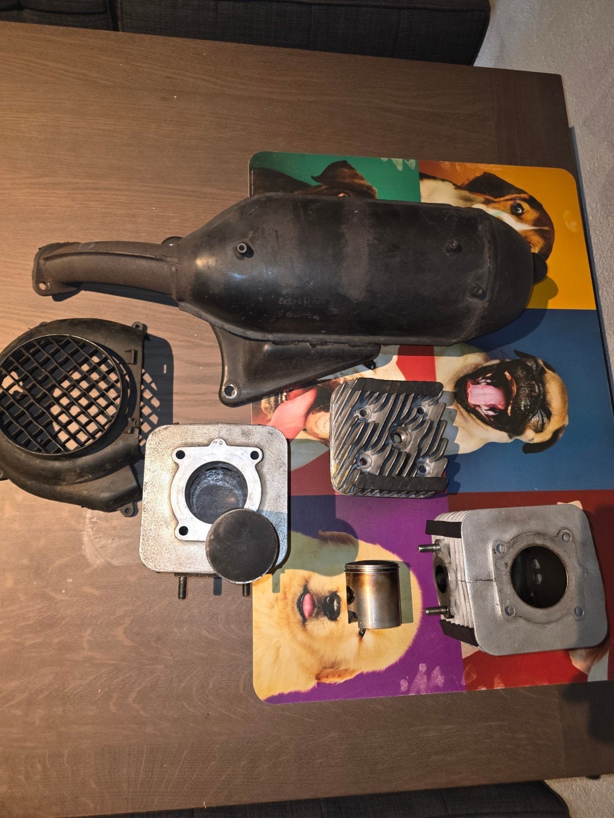 Piaggio  cilinder 125 /180 onderdelen, Fietsen en Brommers, Ophalen of Verzenden, Uitlaat