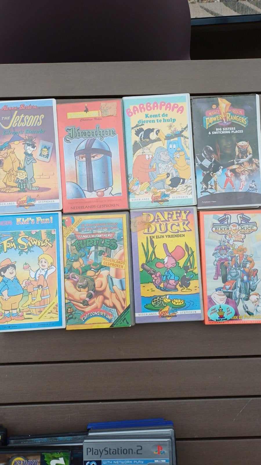 Diverse VHS-banden: The Jetsons, Barbapapa, TMNT en meer, Cd's en Dvd's, Gebruikt, Tekenfilm, Alle leeftijden, VHS