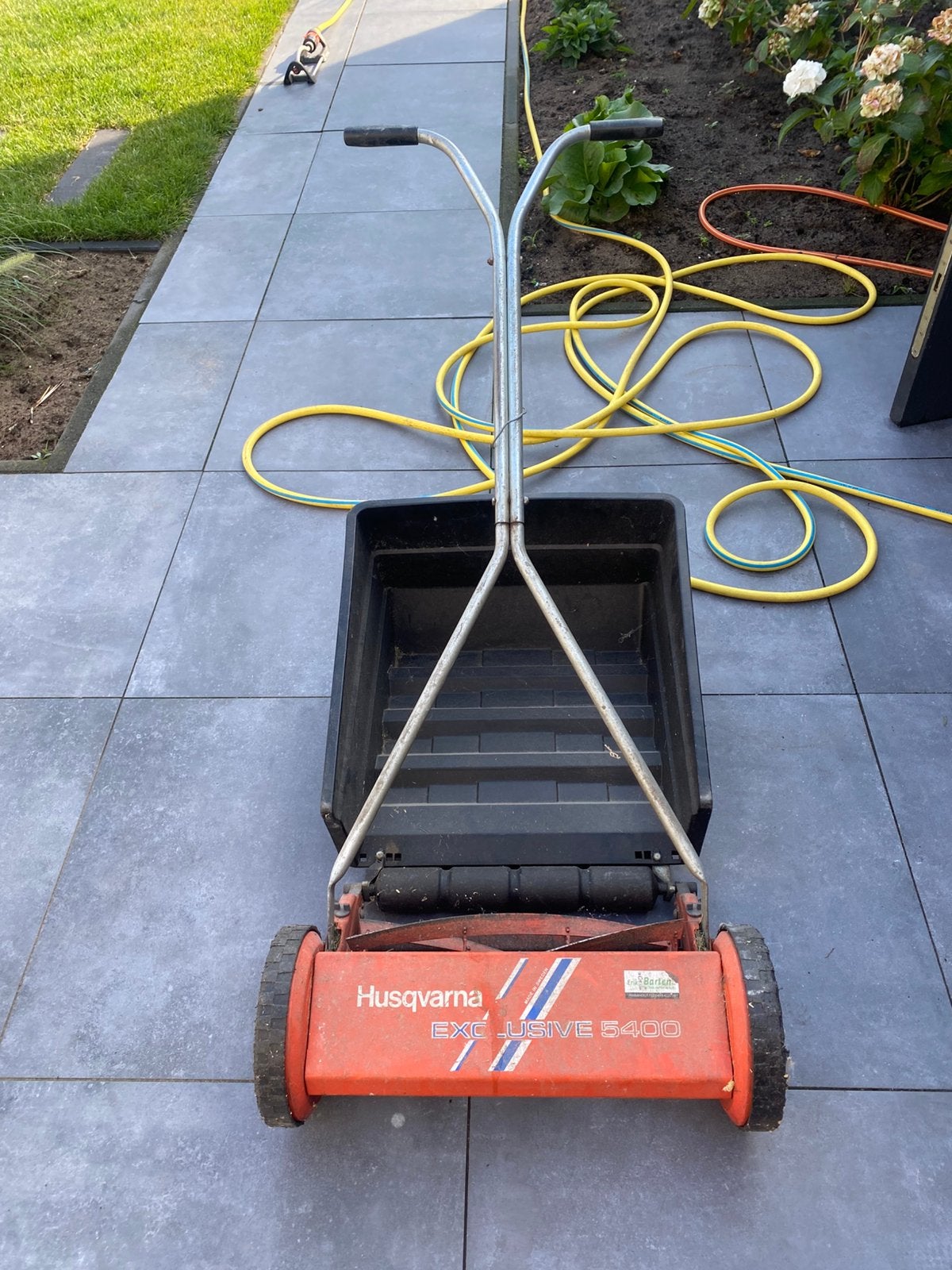 Husqvarna maaier met opvangbak, Ophalen, Gebruikt, Handgrasmaaier, Opvangbak