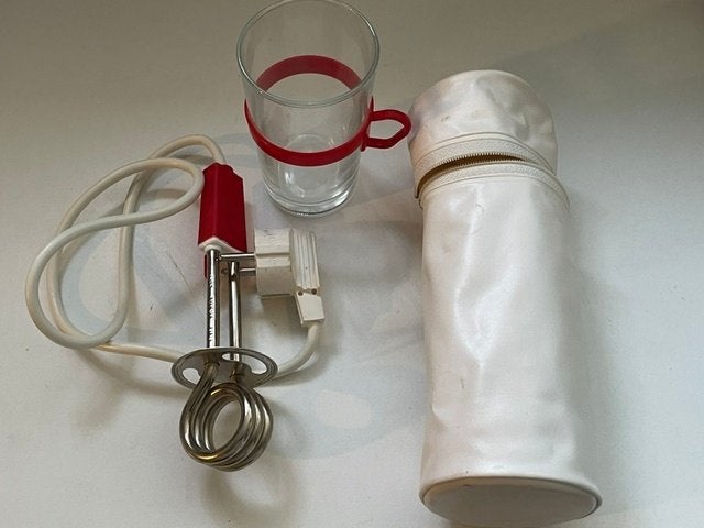 Nr.419: Elektrische reis waterkoker, reis, kampeer set, Ophalen of Verzenden, Zo goed als nieuw