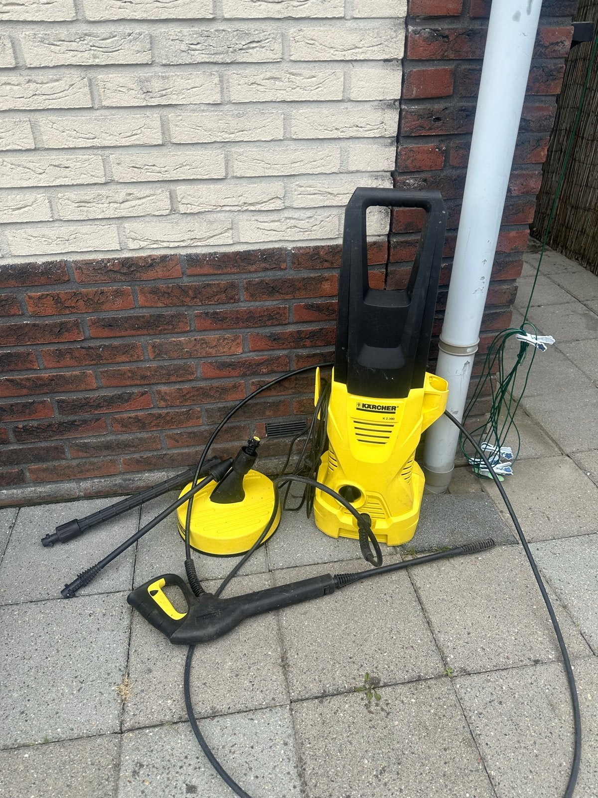 Kärcher K2.390 Hogedrukreiniger met Terrasreiniger, Tuin en Terras, Hogedrukreinigers, Ophalen of Verzenden, Gebruikt, Elektrisch