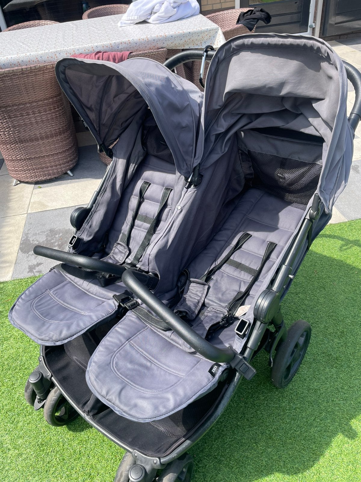 Duo kinderwagen merk kekk, Ophalen of Verzenden, Gebruikt, Verstelbare rugleuning