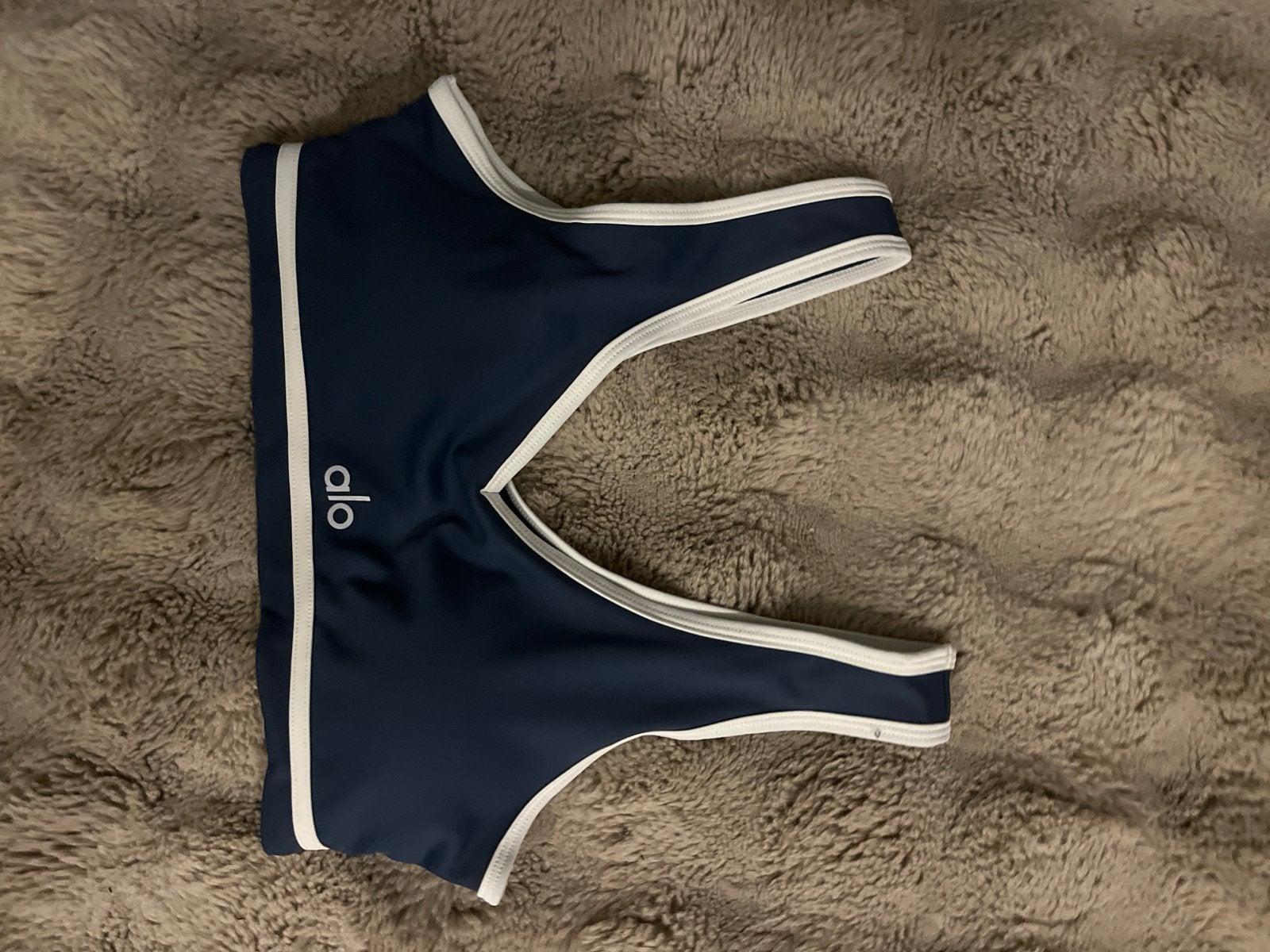 ALO Sportbeha XL, Ophalen of Verzenden, Gedragen, Maat 46/48 (XL) of groter, Blauw