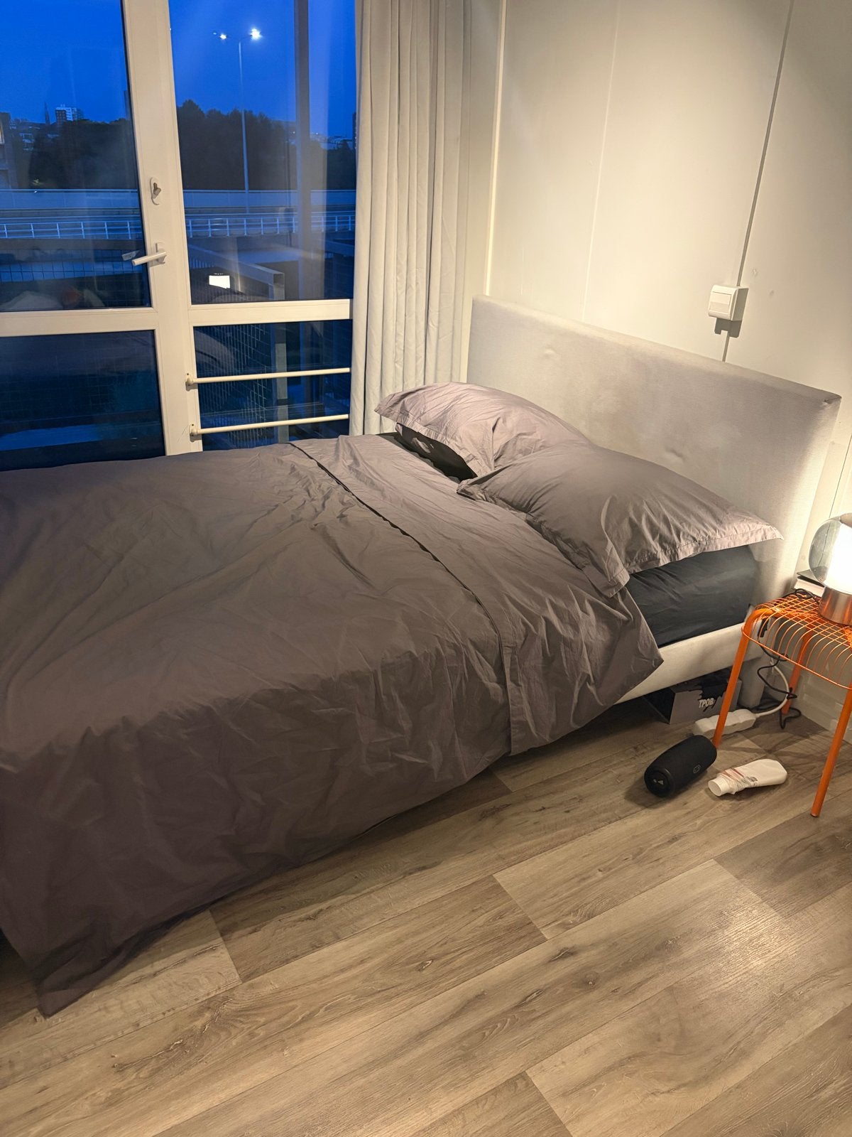 Gladstad IKEA bed met lattenbodem 160x200, Ophalen, Tweepersoons, Zo goed als nieuw, 200 cm