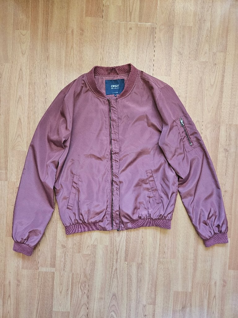 ONLY Bomberjack Maat M Bordeuxrood Burgundy Jas 2016, Maat 38/40 (M), Ophalen of Verzenden, Zo goed als nieuw, Overige kleuren
