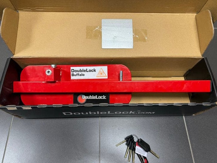 DoubleLock Buffalo Red SCM Wielklem - NIEUW, Auto diversen, Aanhangwagen-onderdelen, Nieuw, Ophalen of Verzenden