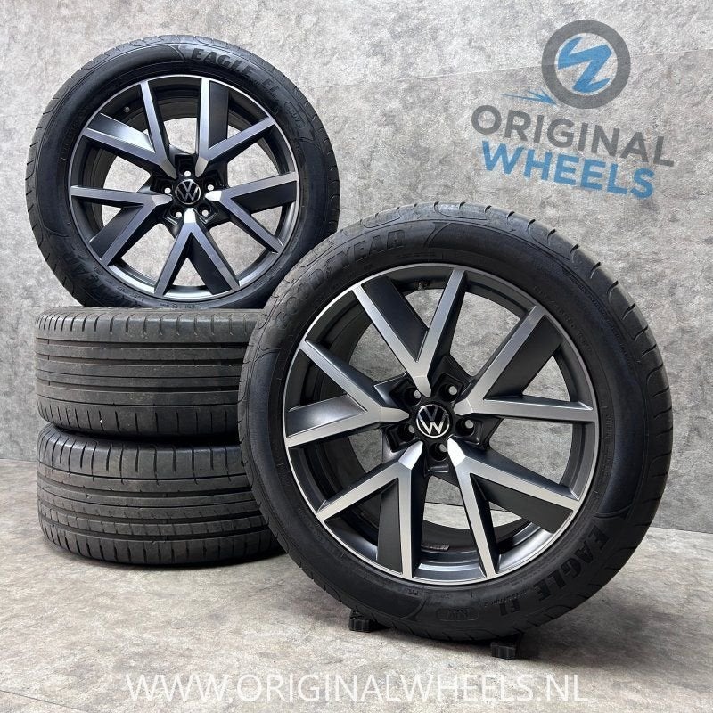 20 inch originele Braga velgen + zomerbanden VW Touareg