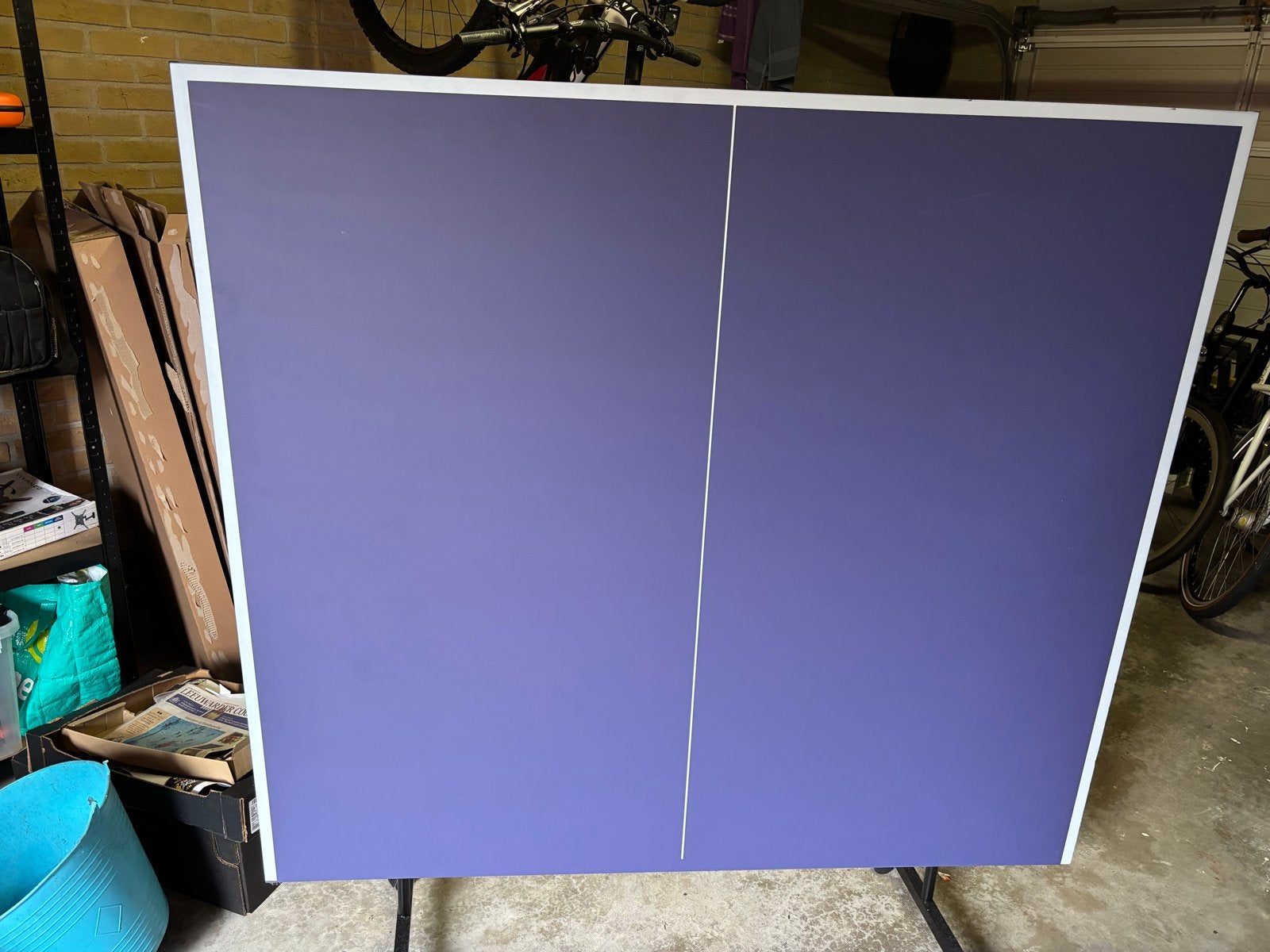 Complete Tafeltennis Set: Tafel, Robot, Net, Ballen, Ophalen, Gebruikt, Tafel Indoor, Inklapbaar