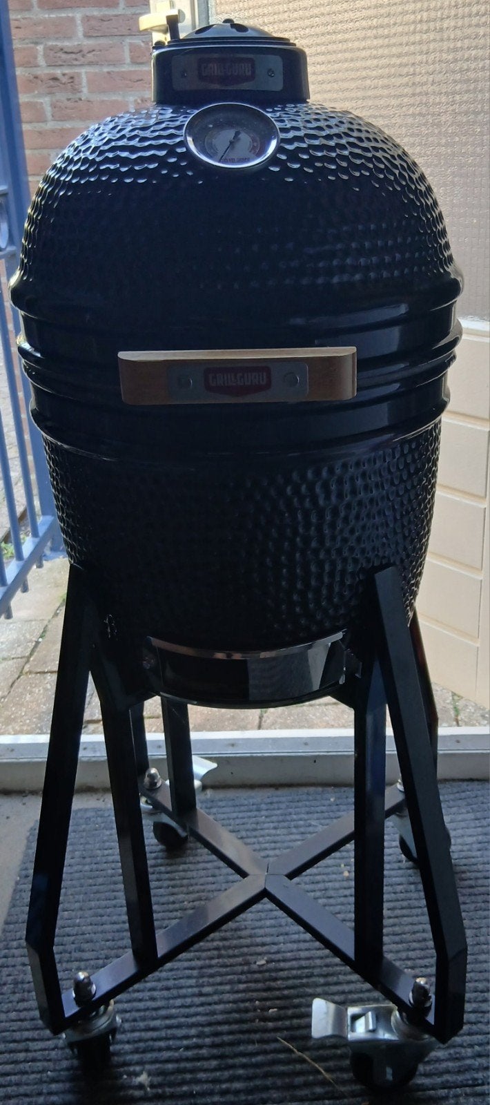 Grill Guru Kamado Compact 2x gebruikt kleur zwart, Ophalen, Zo goed als nieuw, Grill Guru