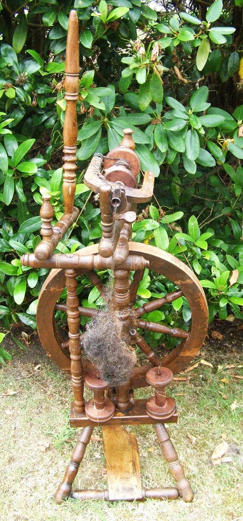 Spinnewiel wol spinnen Goedwerkend schapenwol spinnenwiel, Ophalen, Gebruikt, Spinnewiel