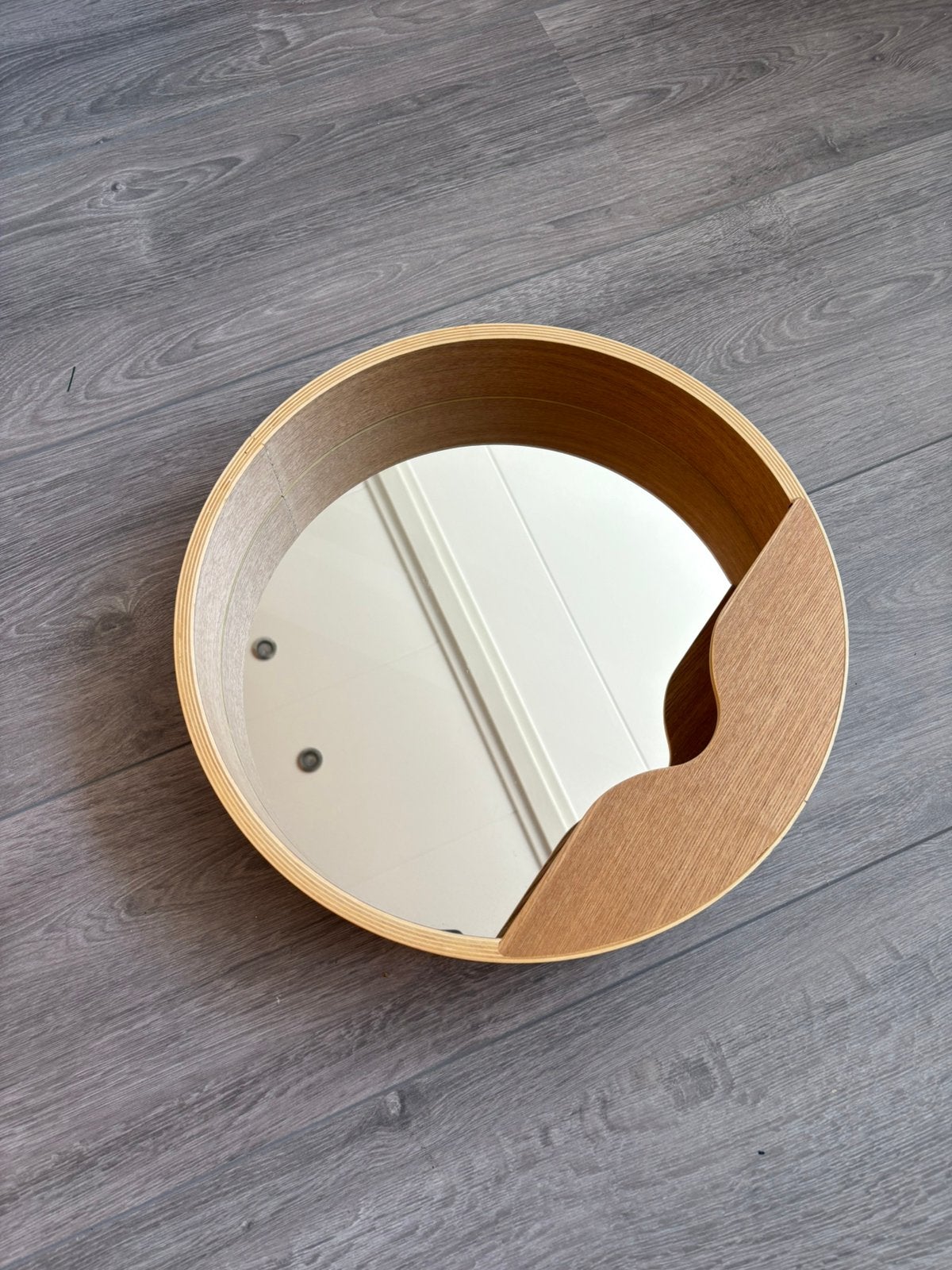 Zuiver Ronde spiegel, Huis en Inrichting, Ophalen, Minder dan 50 cm, Rond, Zo goed als nieuw
