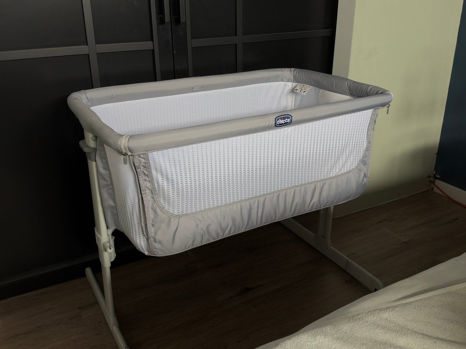 Chicco Next2Me Dream co-sleeper incl. matras en 4 hoeslakens, Ophalen, Zo goed als nieuw, Wieg