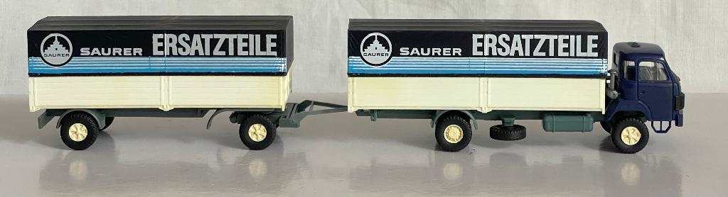 Wiking: Saurer D290 combinatie "Saurer Ersatzteile", Ophalen of Verzenden, Zo goed als nieuw, Bus of Vrachtwagen, Wiking