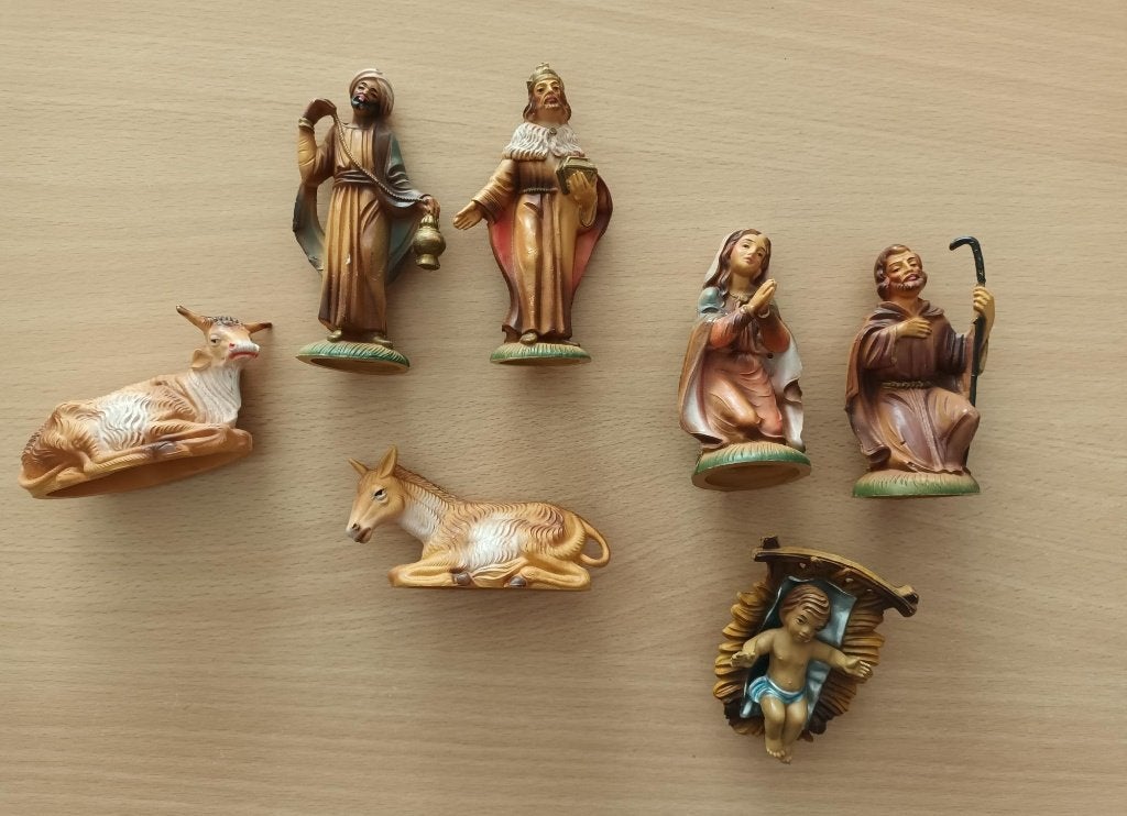 Vintage Italiaanse Fontanini kerststalbeeldjes, Diversen, Ophalen of Verzenden, Zo goed als nieuw