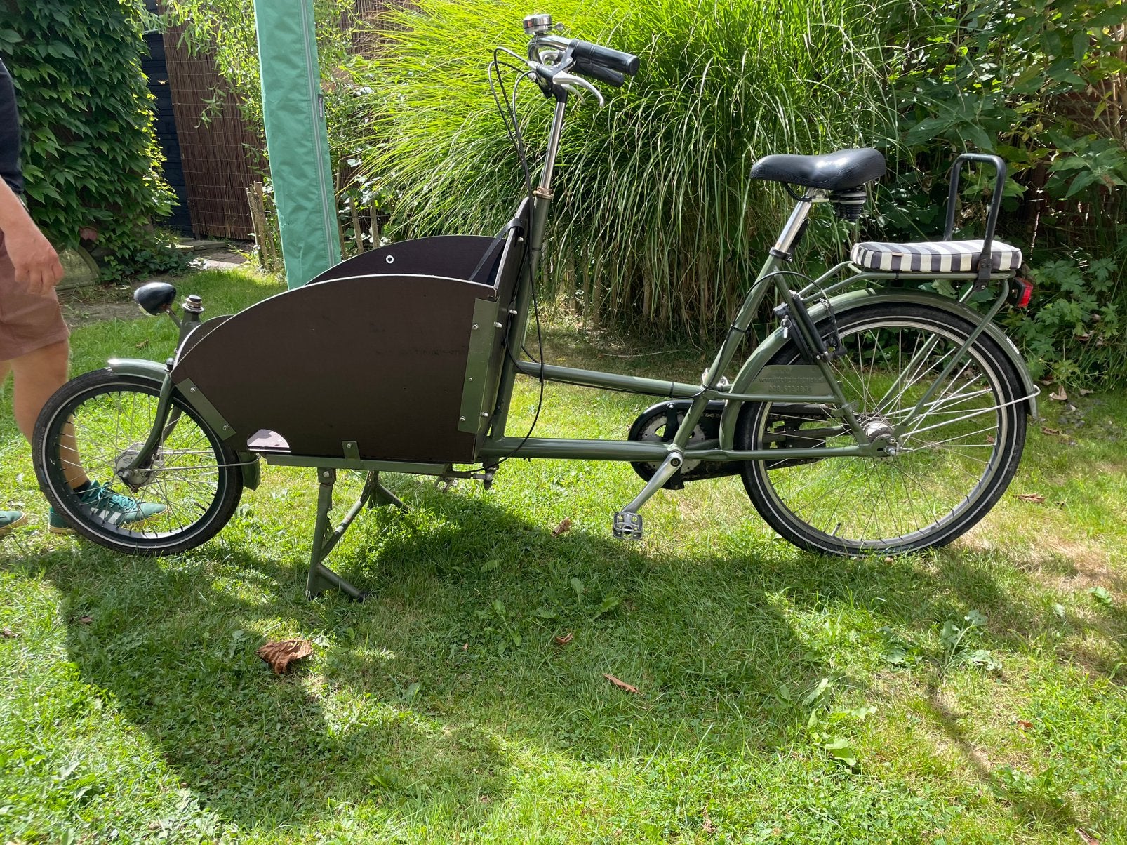 Bakfiets Fietsfabriek met huif, Ophalen, Gebruikt, Huif, 2 kinderen