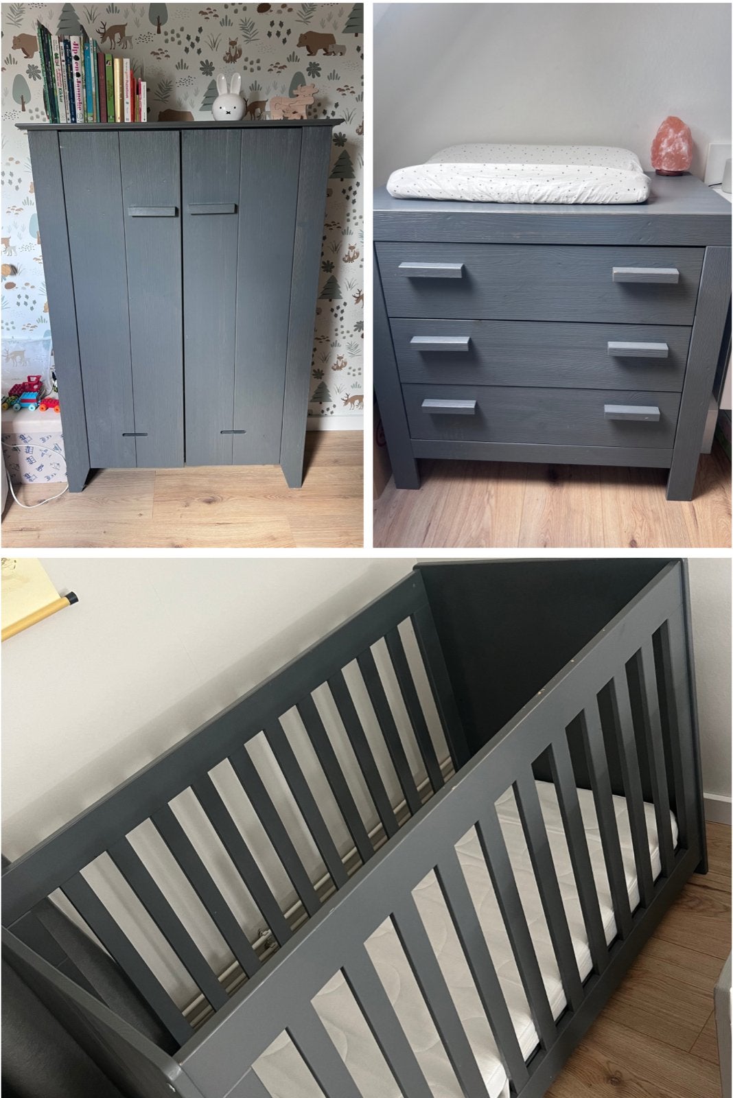 Complete Woood Babykamer Set - Grijs, Ophalen, Gebruikt, Jongetje