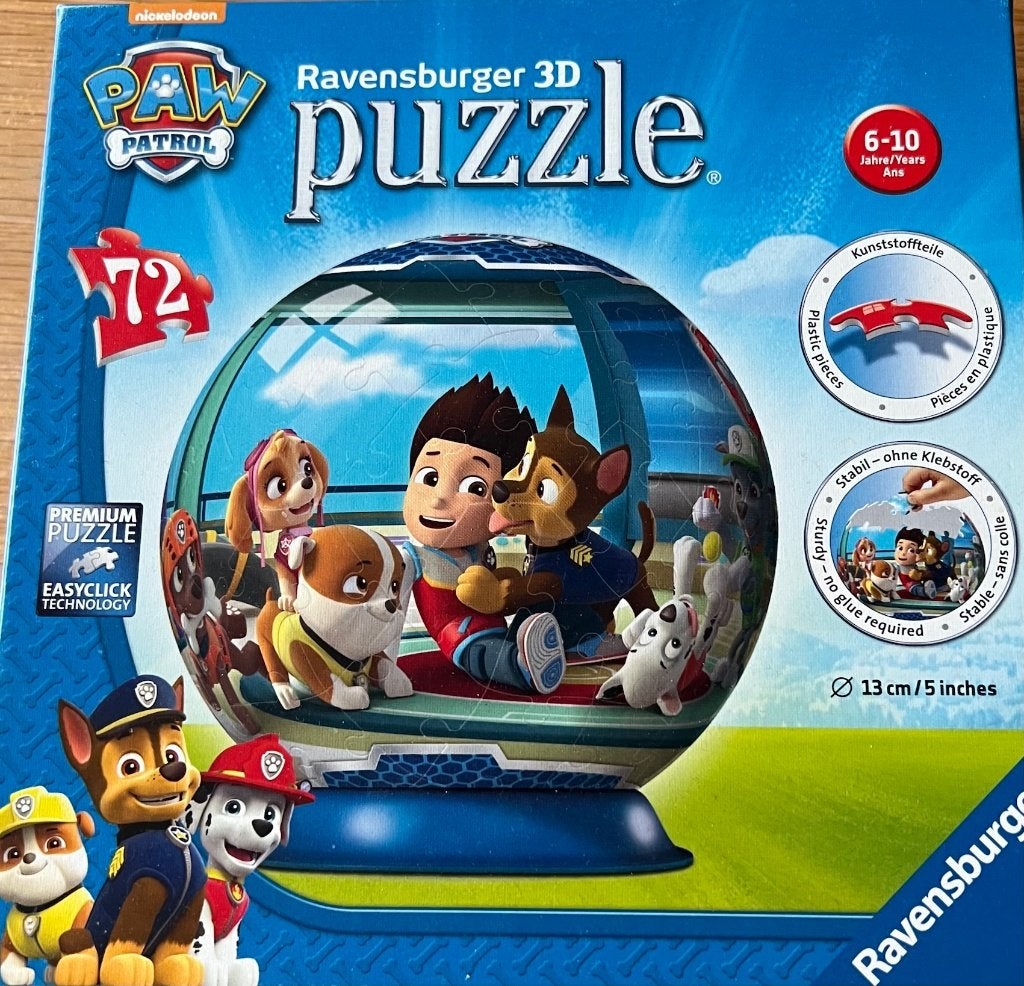 3D puzzel van Paw patrol, Ophalen of Verzenden, Meer dan 50 stukjes, Zo goed als nieuw, 6 jaar of ouder