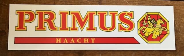 PRIMUS BIER reclamebordje, Ophalen of Verzenden, Zo goed als nieuw, Reclamebord, Plaat of Schild, Overige merken