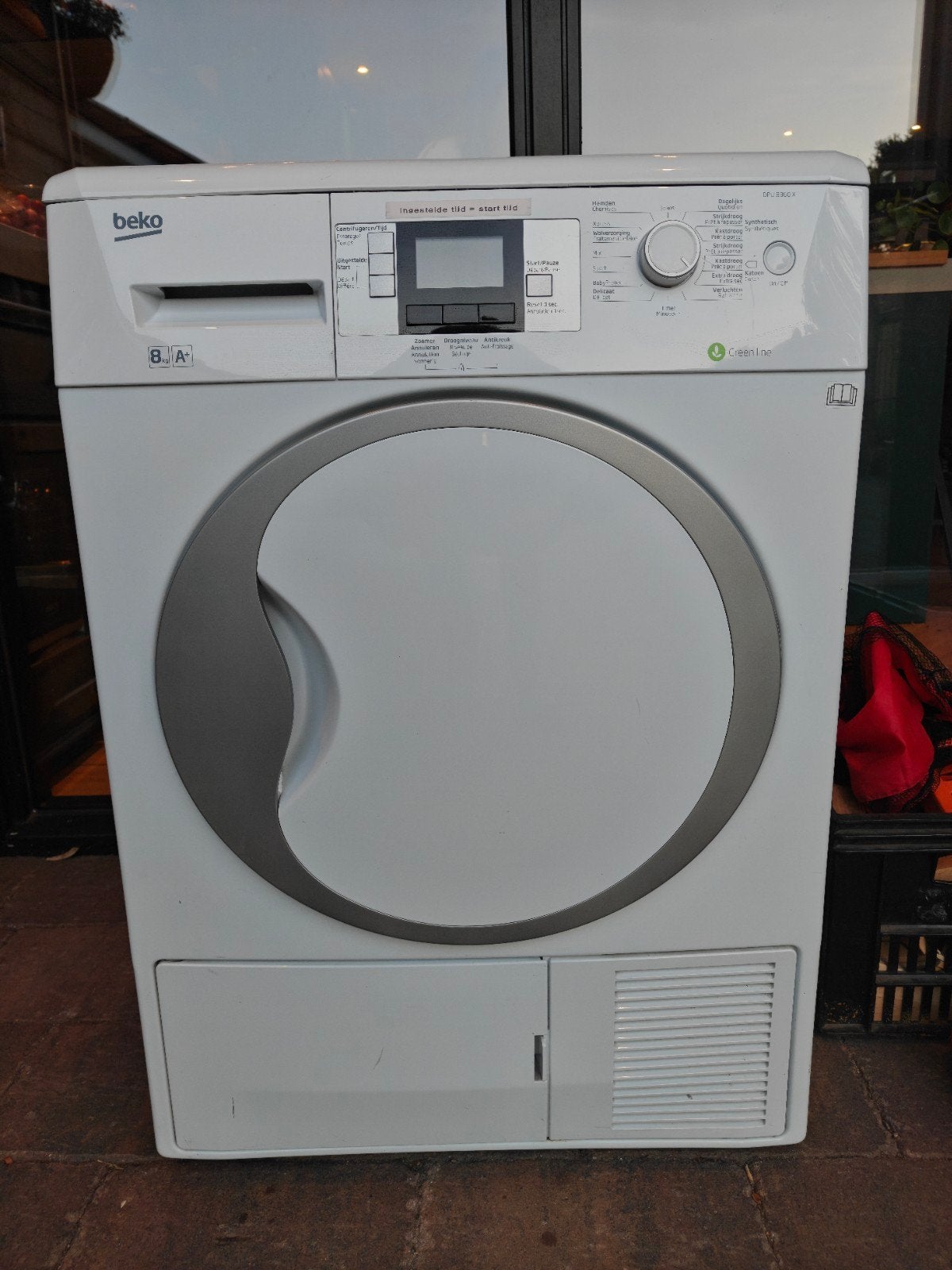 Beko DPU 8360 X Warmtepompdroger, Ophalen, Gebruikt, Anti-kreukfase, 8 tot 10 kg